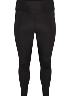 Trainingstights mit hoher Taille und Tasche im Bund