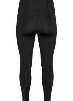Trainingstights mit hoher Taille und Tasche im Bund