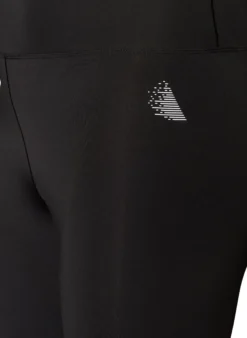 Trainingstights mit hoher Taille und Tasche im Bund