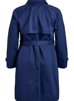 Trenchcoat mit Gürtel und Schlitzen