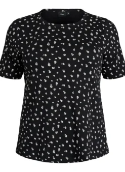 T-Shirt aus Baumwolle mit Allover-Druck