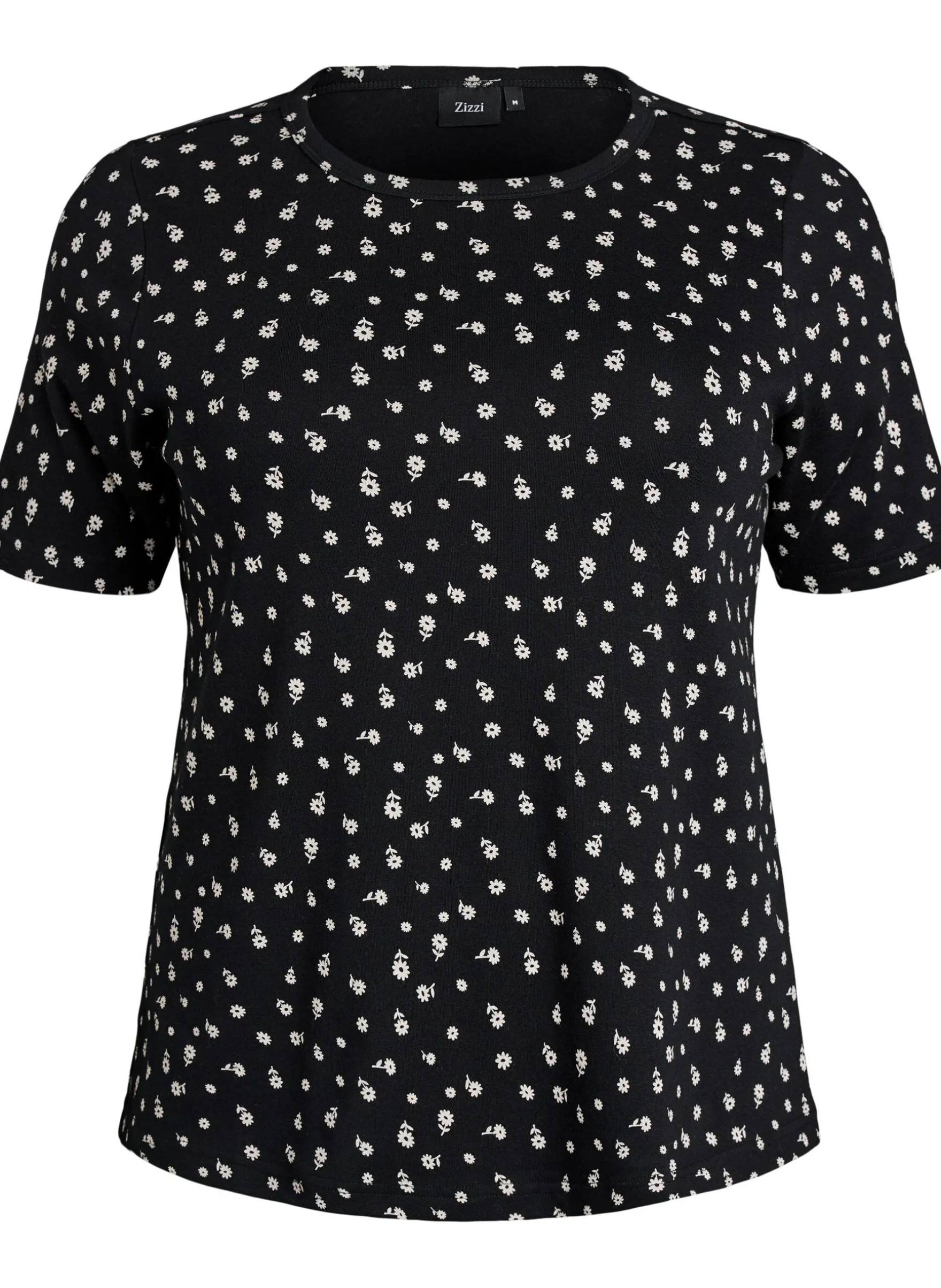 T-Shirt aus Baumwolle mit Allover-Druck