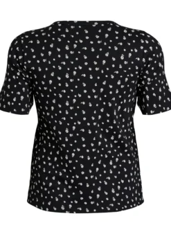 T-Shirt aus Baumwolle mit Allover-Druck