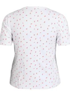 T-Shirt aus Baumwolle mit Allover-Druck