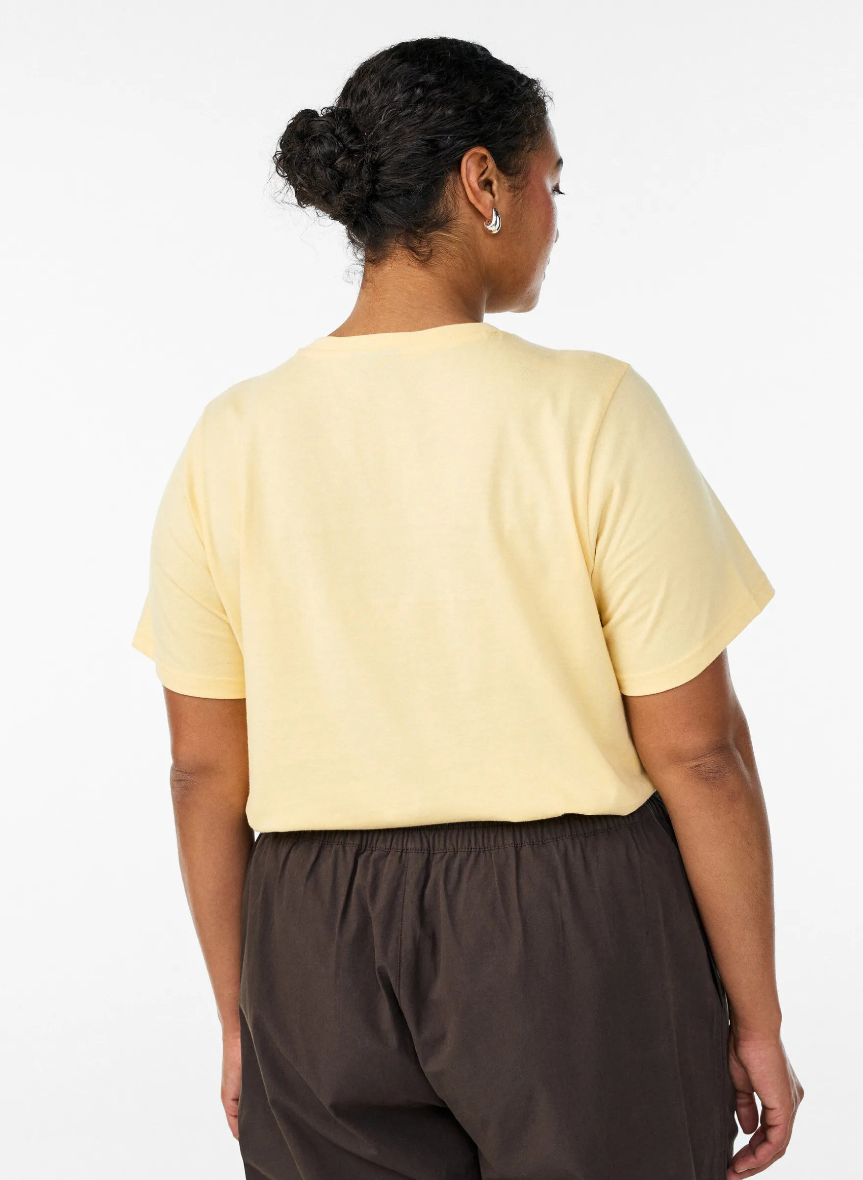 T-Shirt aus Baumwolle mit aufgesticktem Text