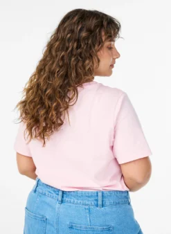 T-Shirt aus Baumwolle mit dekorativem Frontdetail