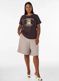 T-Shirt aus Baumwolle mit Frontprint