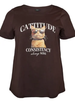 T-Shirt aus Baumwolle mit Frontprint