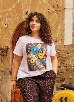 T-Shirt aus Baumwolle mit Frontprint