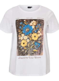 T-Shirt aus Baumwolle mit Frontprint