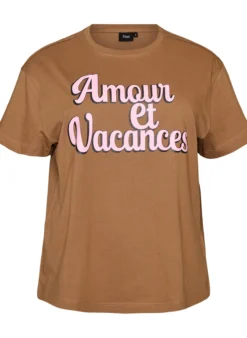 T-Shirt aus 100% Baumwolle mit kurzen Ärmeln und Print