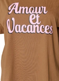 T-Shirt aus 100% Baumwolle mit kurzen Ärmeln und Print