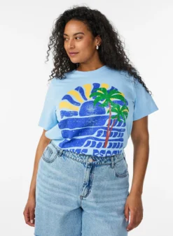 T-Shirt aus Baumwolle mit Print
