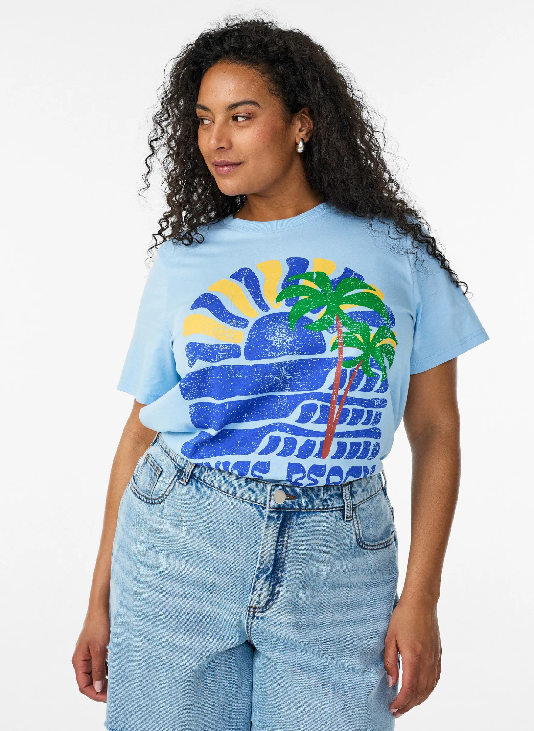 T-Shirt aus Baumwolle mit Print