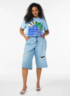 T-Shirt aus Baumwolle mit Print