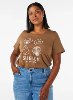 T-Shirt aus Baumwolle mit Print