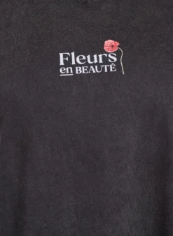 T-Shirt aus Baumwolle mit Print auf Vorder- und Rückseite