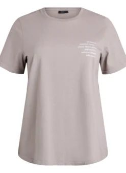 T-Shirt aus Baumwolle mit Print auf Vorder- und Rückseite