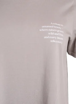 T-Shirt aus Baumwolle mit Print auf Vorder- und Rückseite