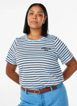 T-Shirt aus Baumwolle mit Streifen