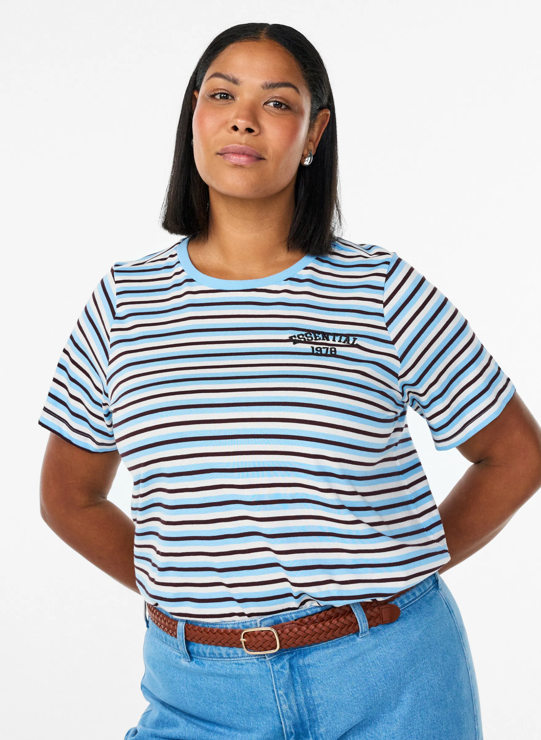 T-Shirt aus Baumwolle mit Streifen