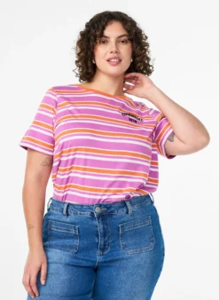 T-Shirt aus Baumwolle mit Streifen