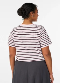 T-Shirt aus Baumwolle mit Streifen