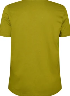 T-Shirt aus Baumwolle mit Text-Badge