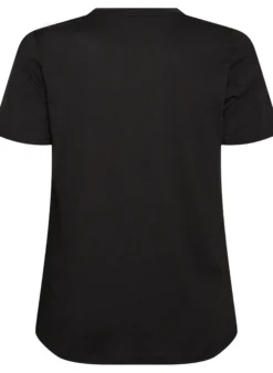 T-Shirt aus Baumwolle mit Text-Badge
