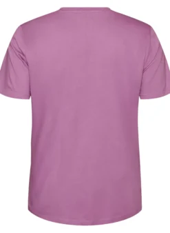T-Shirt aus Bio-Baumwolle mit Lochstickerei