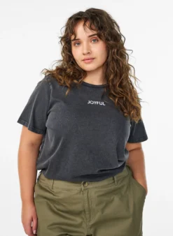 T-Shirt aus Bio-Baumwolle mit Rückenprint