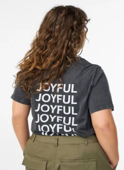 T-Shirt aus Bio-Baumwolle mit Rückenprint
