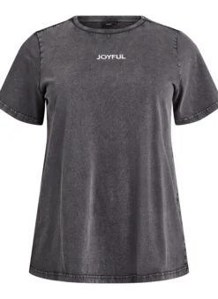 T-Shirt aus Bio-Baumwolle mit Rückenprint