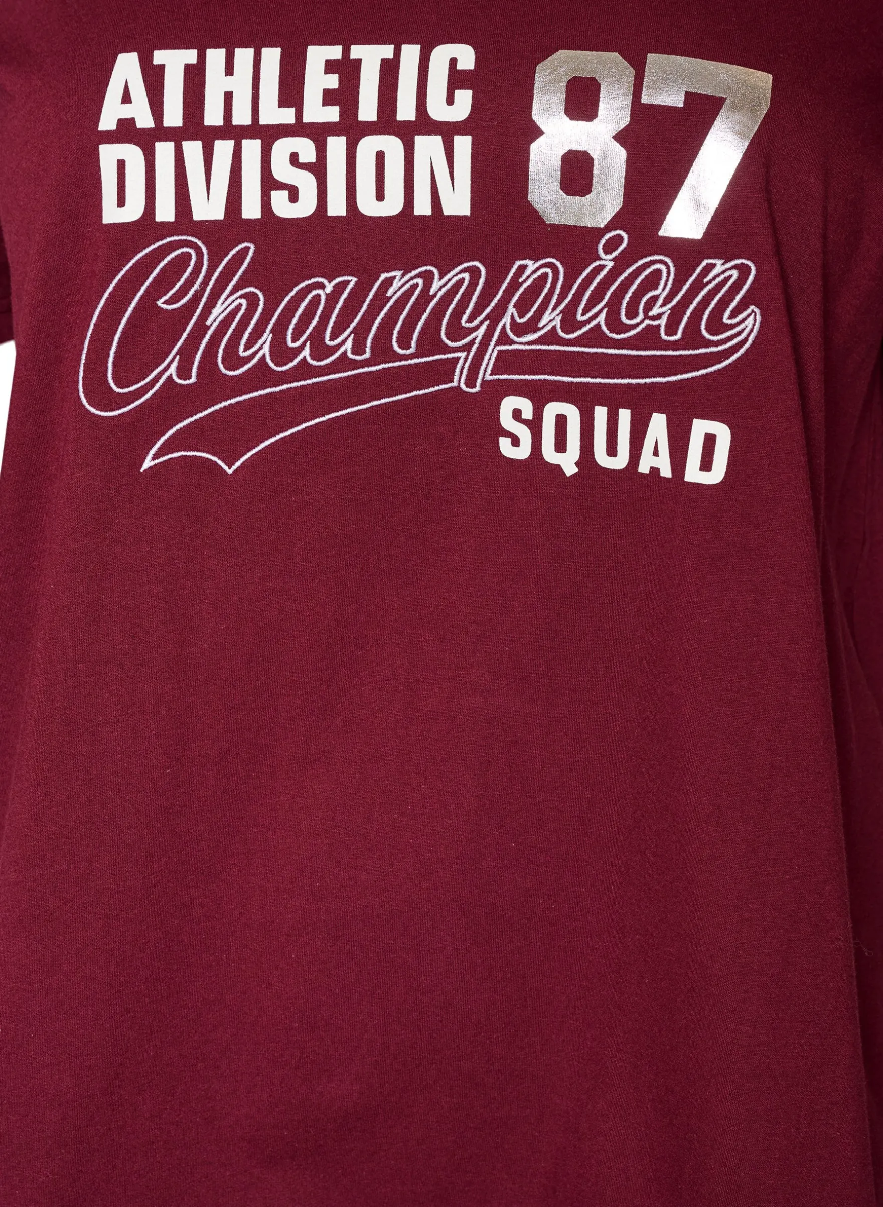 T-Shirt aus Bio-Baumwolle mit sportlichem Textprint