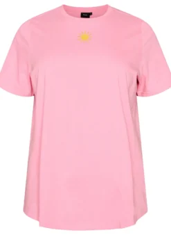 T-Shirt aus Bio-Baumwolle mit Textmotiv