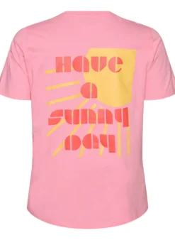 T-Shirt aus Bio-Baumwolle mit Textmotiv