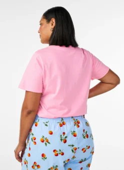 T-Shirt aus Bio-Baumwolle mit Tomaten-Print