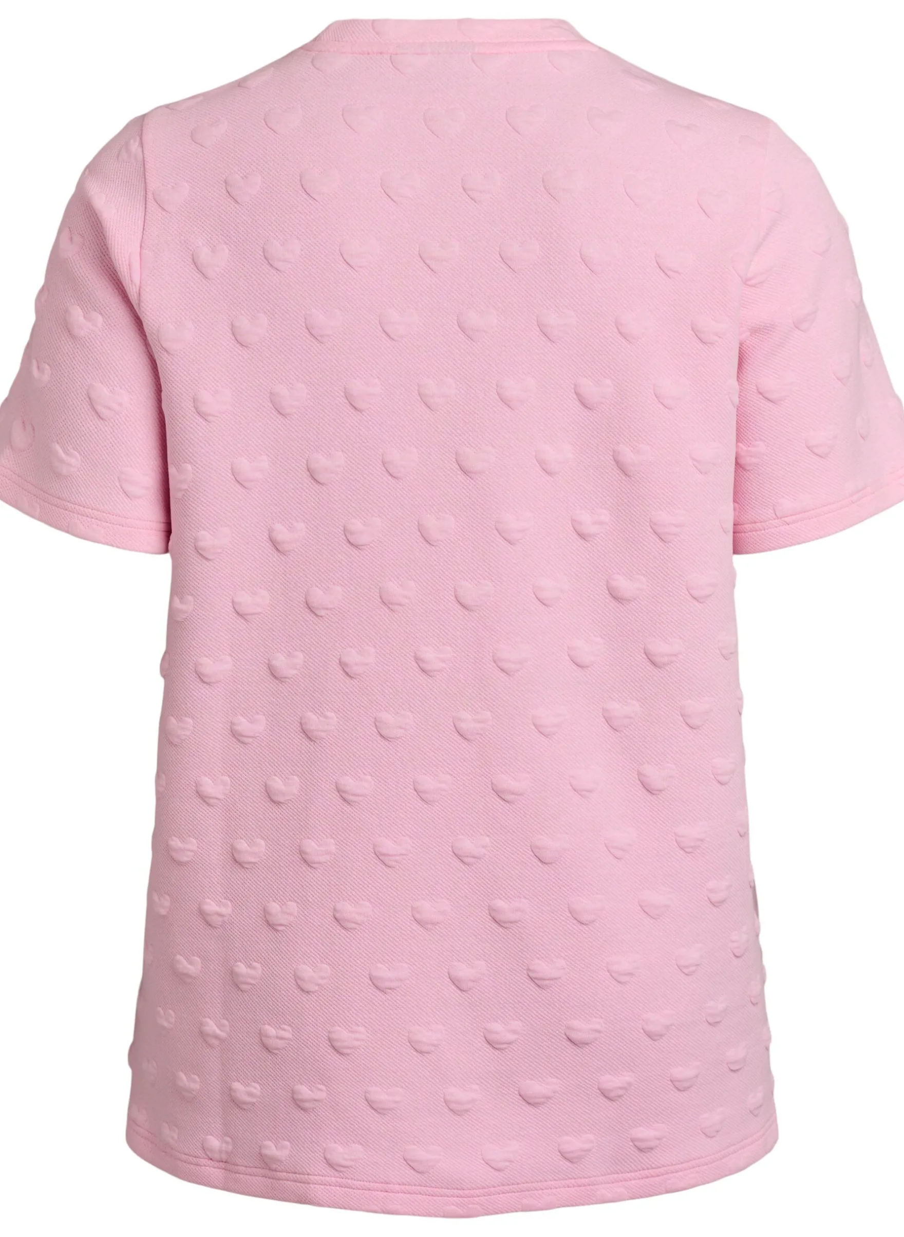 T-Shirt aus geprägtem Baumwolljersey