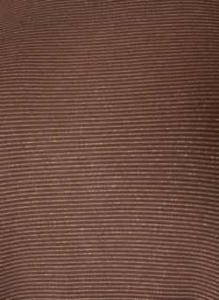 T-Shirt aus Viskose mit Glitzerstreifen