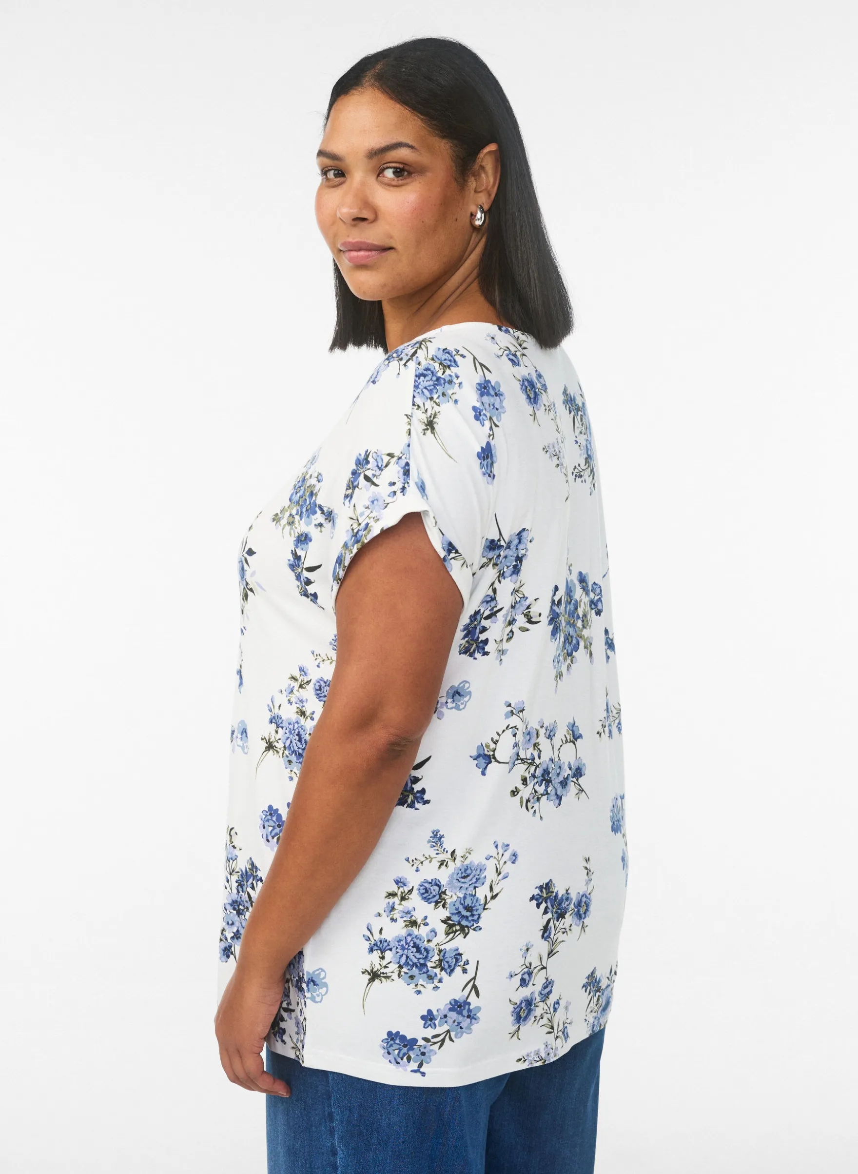 T-Shirt mit Blumenprint