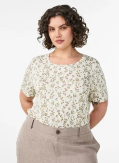 T-Shirt mit floralem Print