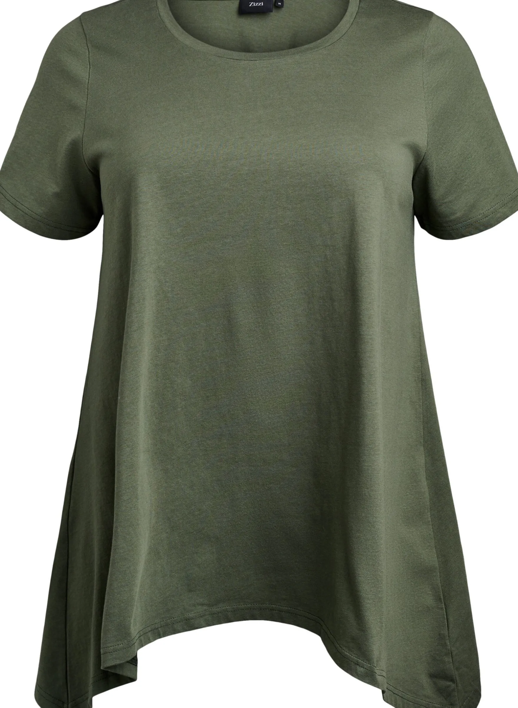 T-Shirt mit Rundhalsausschnitt und A-Linie
