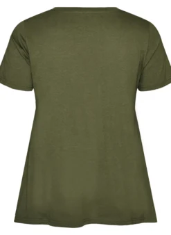 T-Shirt mit Rundhalsausschnitt und A-Linie