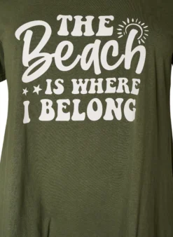 T-Shirt mit Rundhalsausschnitt und A-Linie