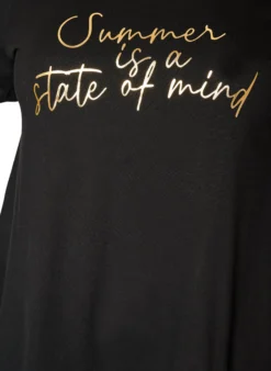T-Shirt mit Rundhalsausschnitt und A-Linie