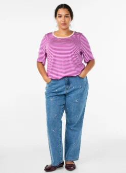 T-Shirt mit TENCEL™ Lyocell und Streifen