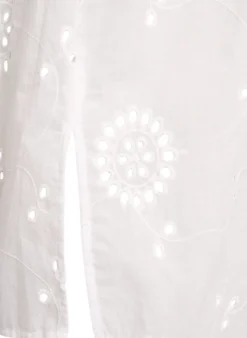 Tunika aus Baumwolle mit Broderie Anglaise
