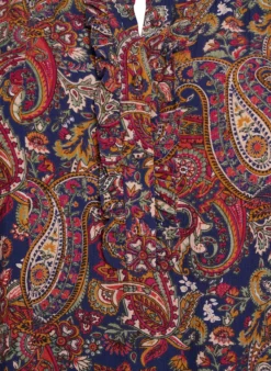 Tunika aus Viskose mit Paisleymuster und kurzen Ärmeln