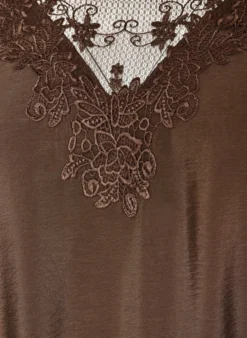 Tunika aus Viskose mit Spitzendetails