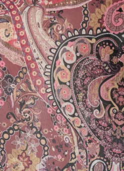 Tunika mit Paisleymuster und gesmokten Ärmelbündchen
